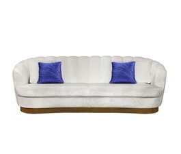 White is a timeless colour to set the singularity in any living room interior design.